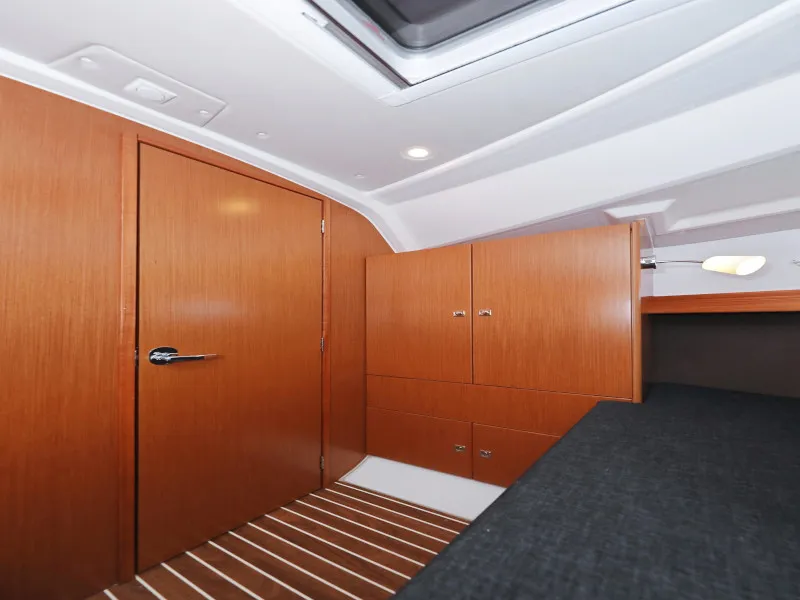 Cabin on Lupe, a Bavaria Cruiser 37 sailboat at Zadar, Croatia