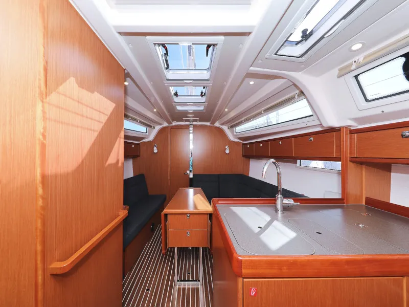 Salon of Lupe, a Bavaria Cruiser 37 sailboat at Zadar, Croatia