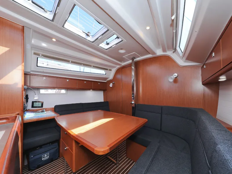 Salon of Lupe, a Bavaria Cruiser 37 sailboat at Zadar, Croatia