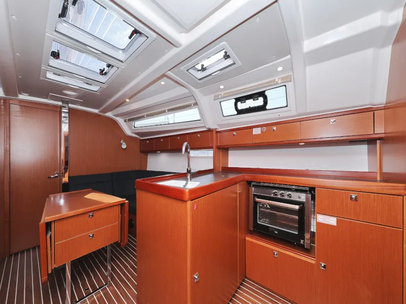 Galley of Lupe, a Bavaria Cruiser 37 sailboat at Zadar, Croatia