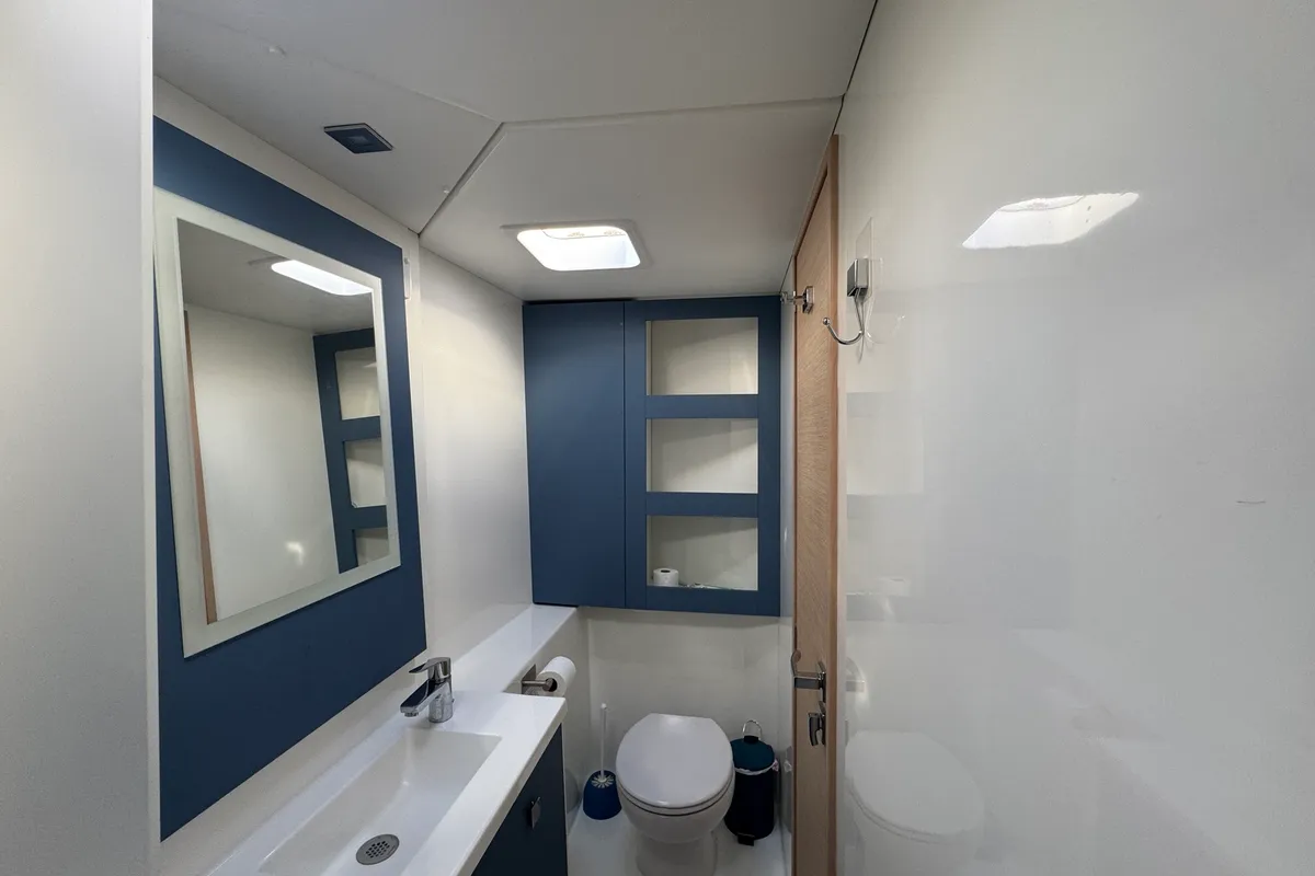 Head on Jumapi, a Fountaine Pajot Isla 40 catamaran at La Rochelle, France
