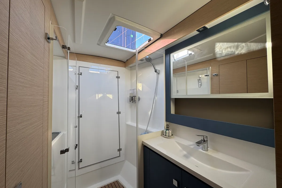 Head on Jumapi, a Fountaine Pajot Isla 40 catamaran at La Rochelle, France