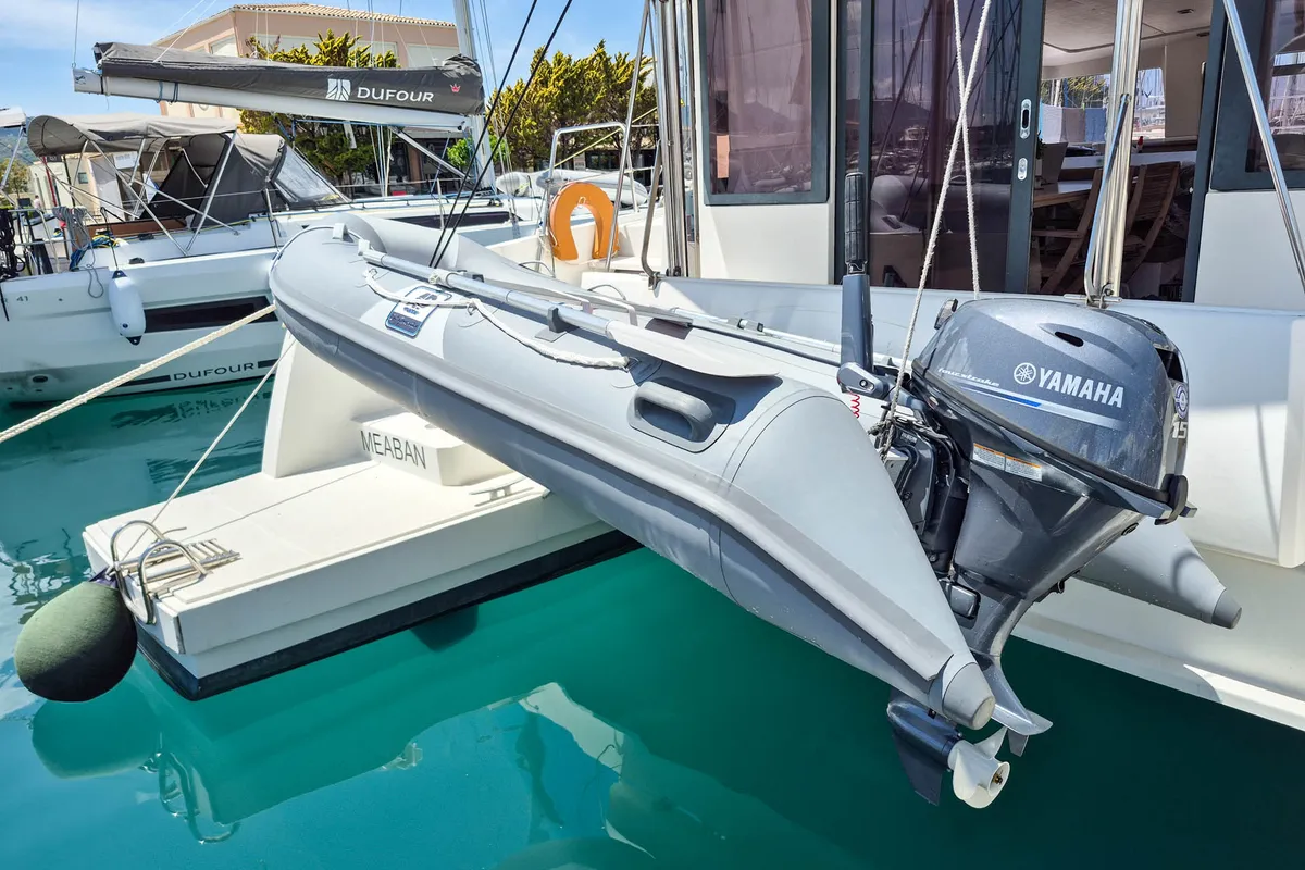 Meaban, a Bali 4.3 catamaran at Municipal Unit of Lefkada, Greece
