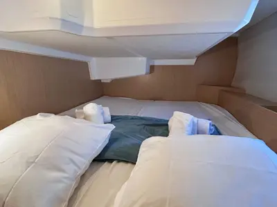 Cabin on Ti Dodo IV, a Bavaria C42 sailboat at Grimaud, France