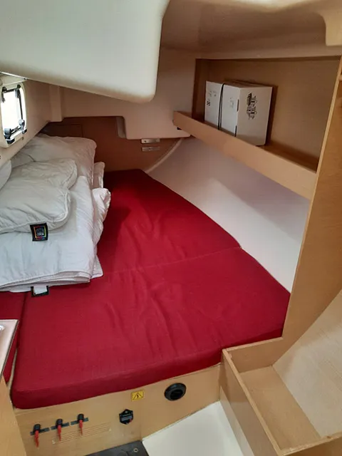 Cabin on Sierra, a Elan 350 sailboat at Grad Biograd na Moru, Croatia