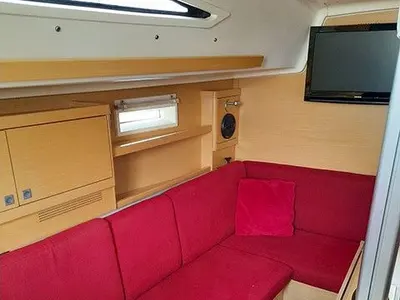 Salon of Sierra, a Elan 350 sailboat at Grad Biograd na Moru, Croatia