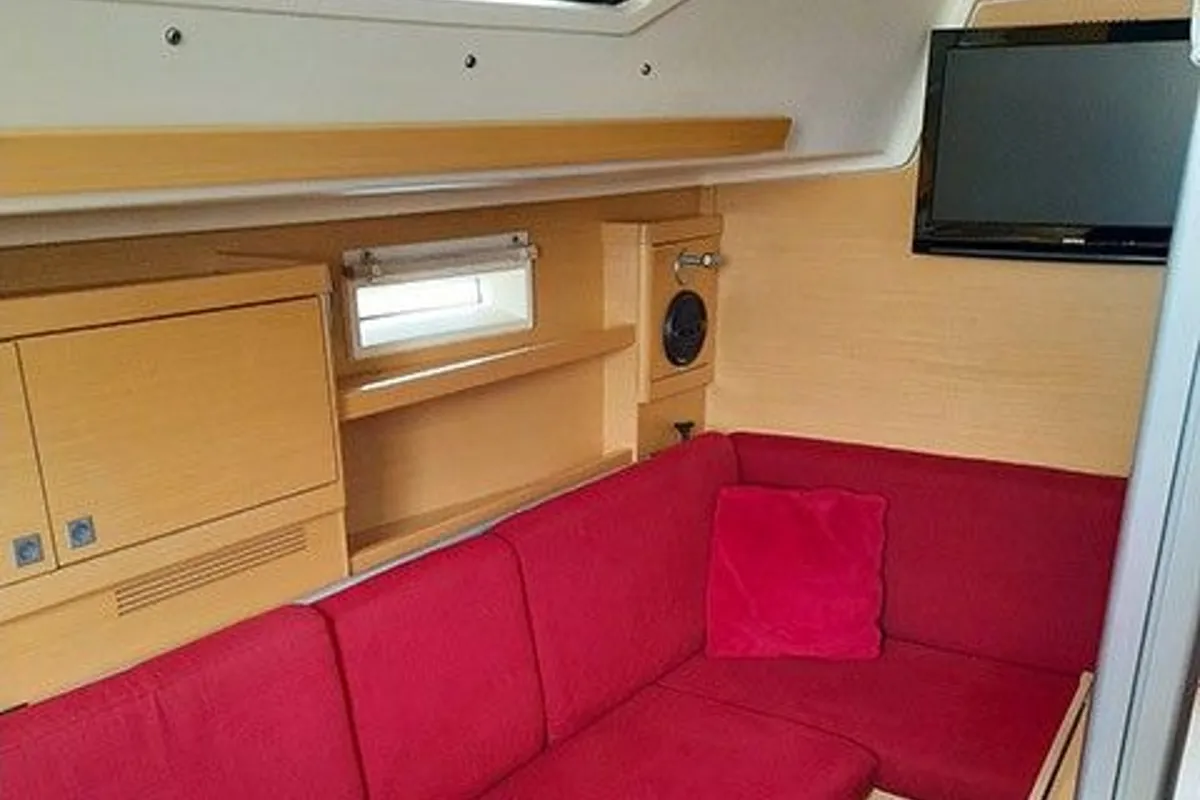 Salon of Sierra, a Elan 350 sailboat at Grad Biograd na Moru, Croatia