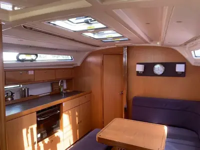Galley of WHATEVER, a Bavaria Cruiser 41 sailboat at Sukošan, Croatia