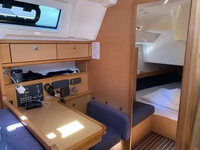 Salon of WHATEVER, a Bavaria Cruiser 41 sailboat at Sukošan, Croatia