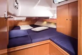 Cabin on Lady Rose, a Bavaria 51 Cruiser sailboat at Termoli, Italy