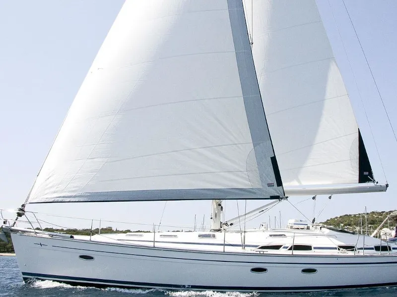 Exterior view of Lady Rose, a Bavaria 51 Cruiser sailboat at Termoli, Italy