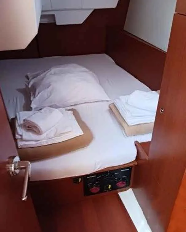 Cabin on Jannet New Sails 2025, a Beneteau Oceanis 38.1 sailboat at Municipal Unit of Lefkada, Greece