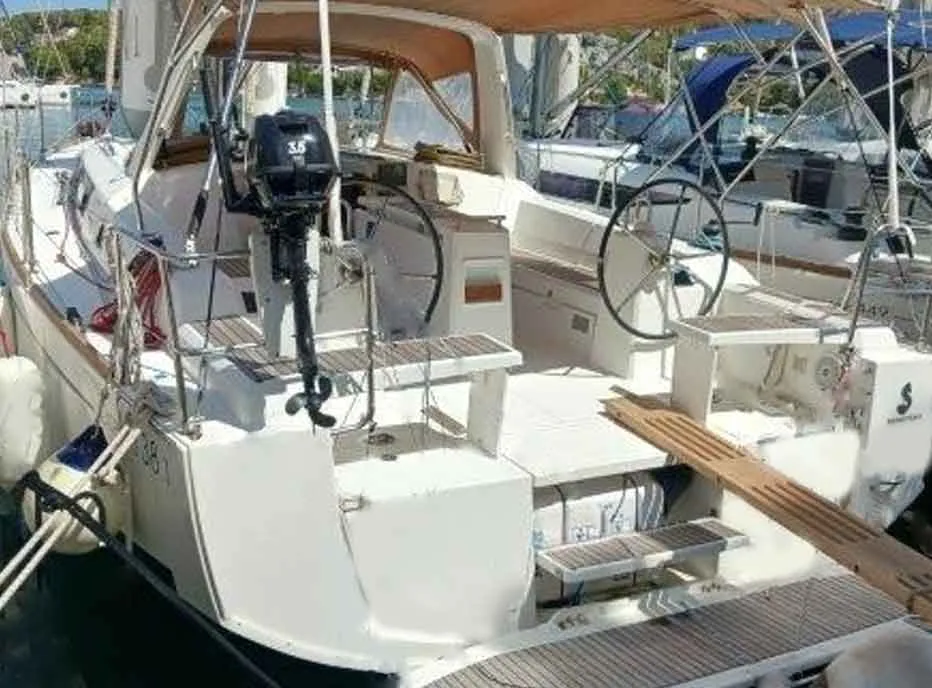 Exterior view of Jannet New Sails 2025, a Beneteau Oceanis 38.1 sailboat at Municipal Unit of Lefkada, Greece