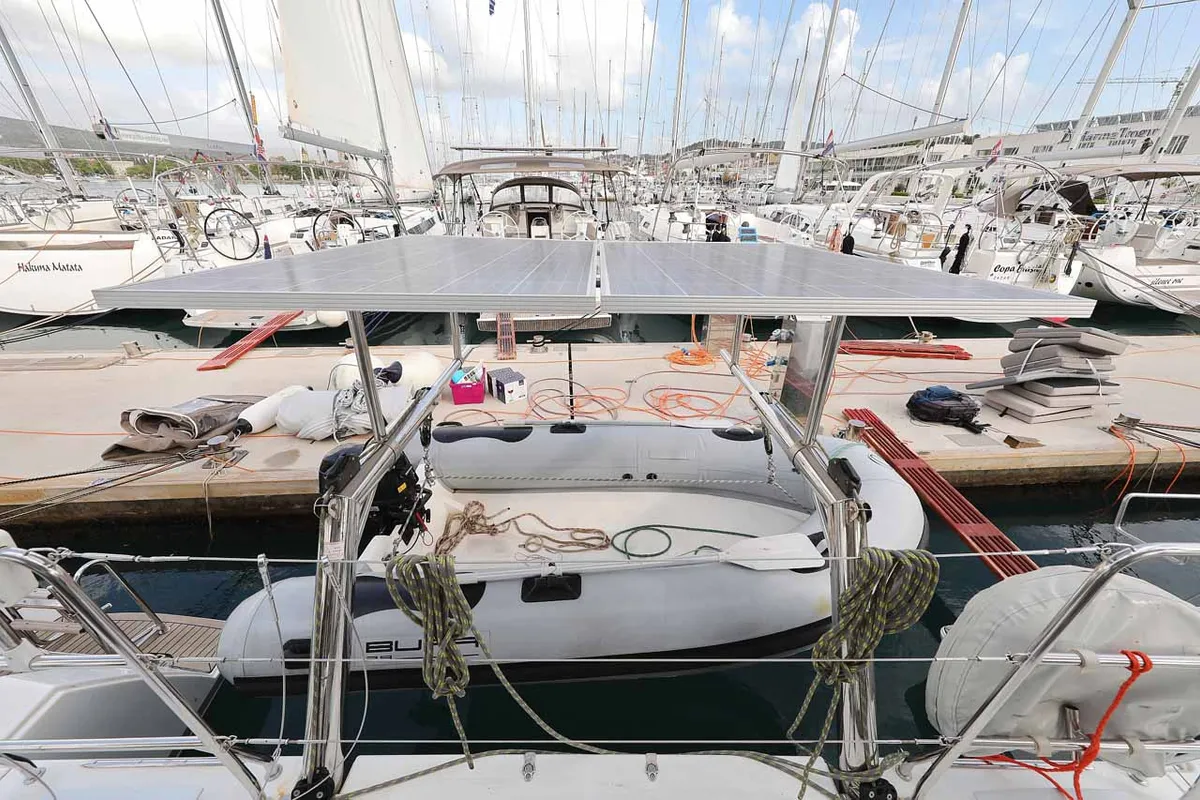 Stella, a Lagoon 450 F catamaran at Murter, Croatia