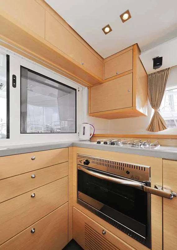 Galley of Stella, a Lagoon 450 F catamaran at Murter, Croatia