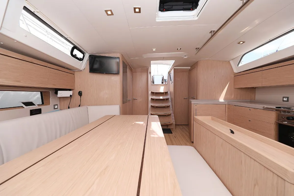 Salon of Mr.White, a Beneteau Oceanis 46.1 sailboat at Zadar, Croatia