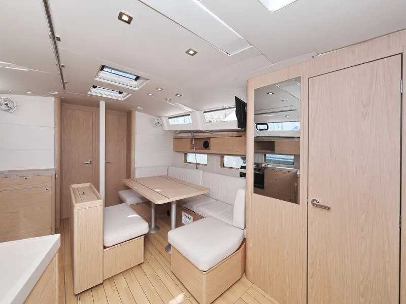 Salon of Mr.White, a Beneteau Oceanis 46.1 sailboat at Zadar, Croatia