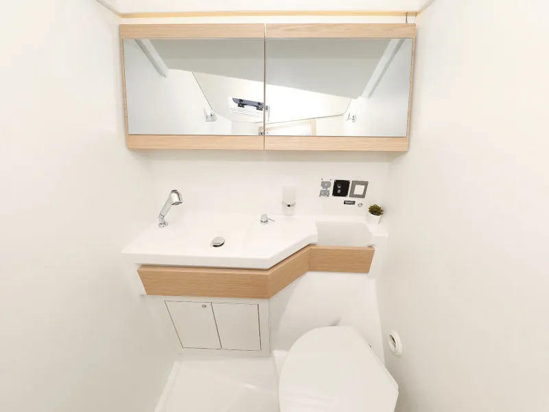 Cabin on Mr.White, a Beneteau Oceanis 46.1 sailboat at Zadar, Croatia