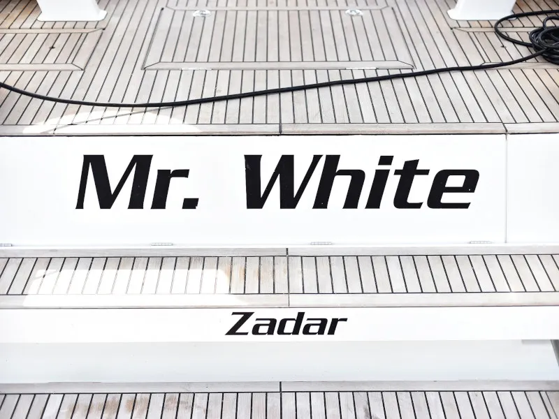 Mr.White, a Beneteau Oceanis 46.1 sailboat at Zadar, Croatia