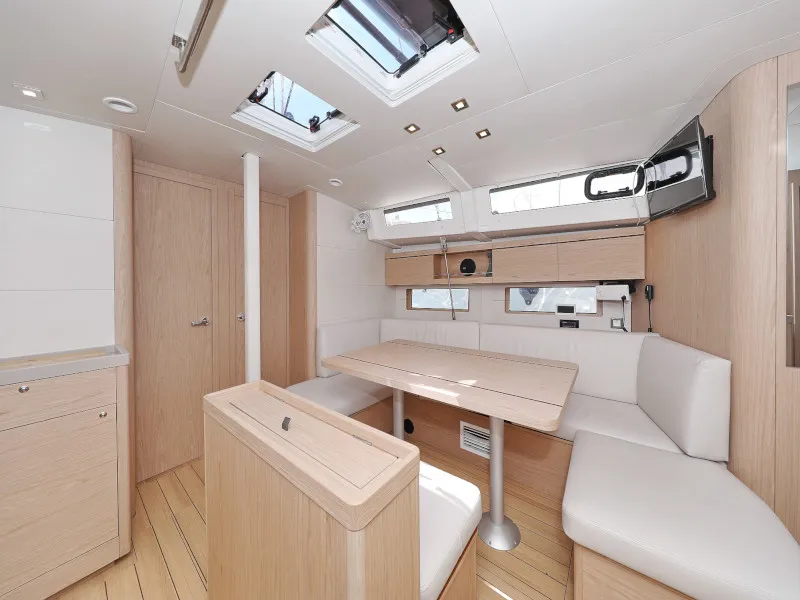 Salon of Mr.White, a Beneteau Oceanis 46.1 sailboat at Zadar, Croatia