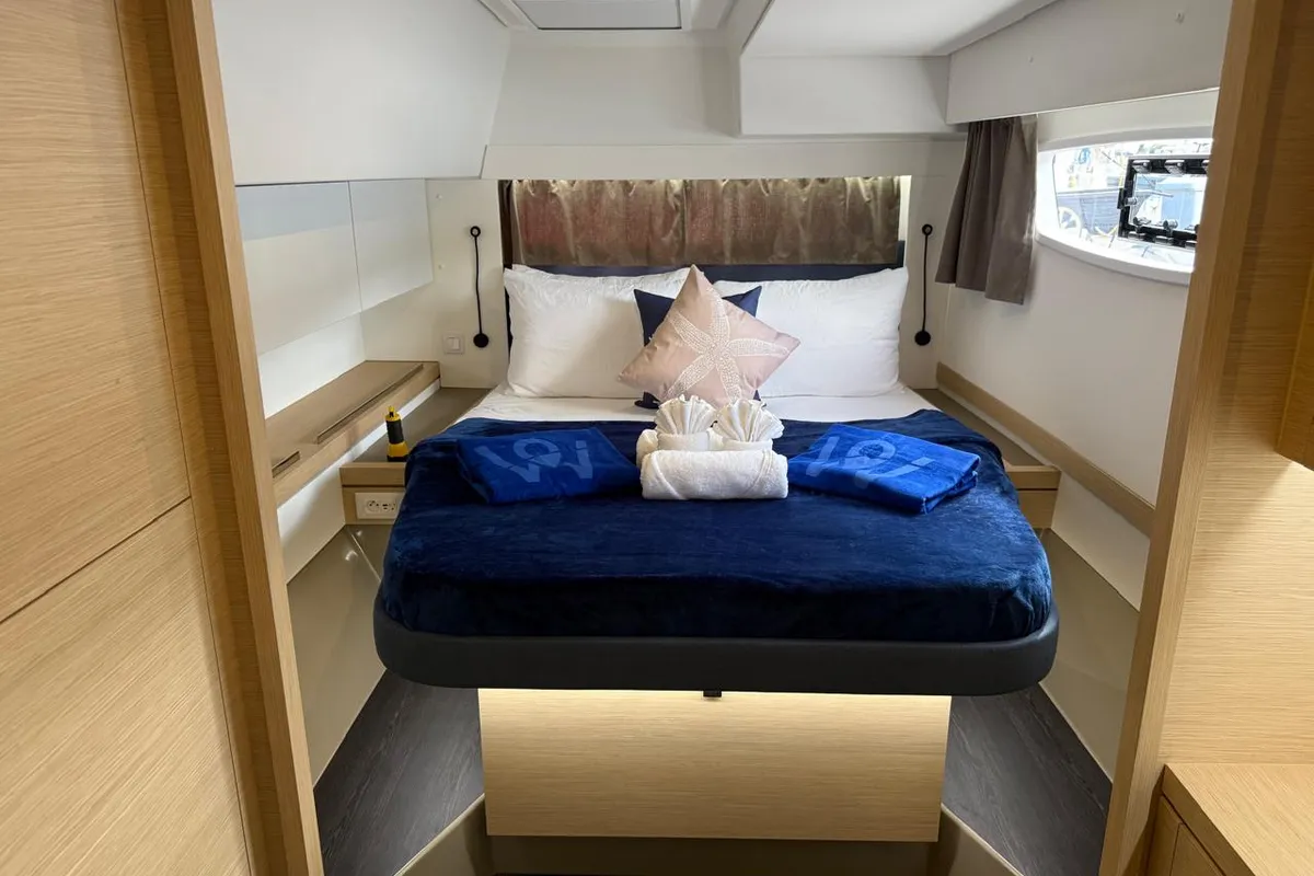 Playful, a Fountaine Pajot Tanna 47 Maestro catamaran at Road Town, British Virgin Islands