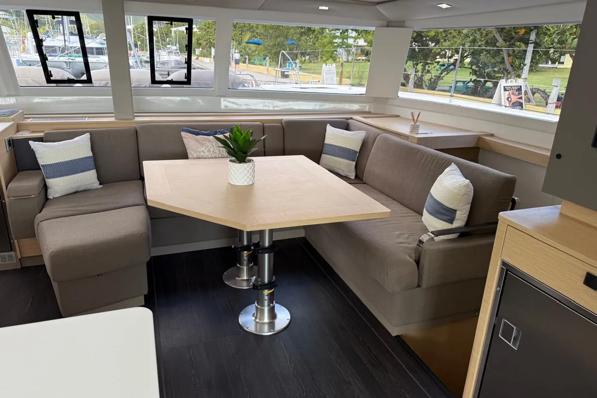 Playful, a Fountaine Pajot Tanna 47 Maestro catamaran at Road Town, British Virgin Islands