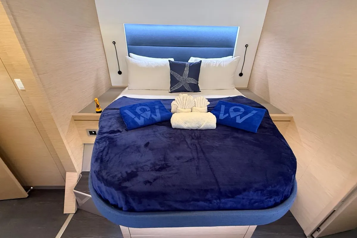 Playful, a Fountaine Pajot Tanna 47 Maestro catamaran at Road Town, British Virgin Islands