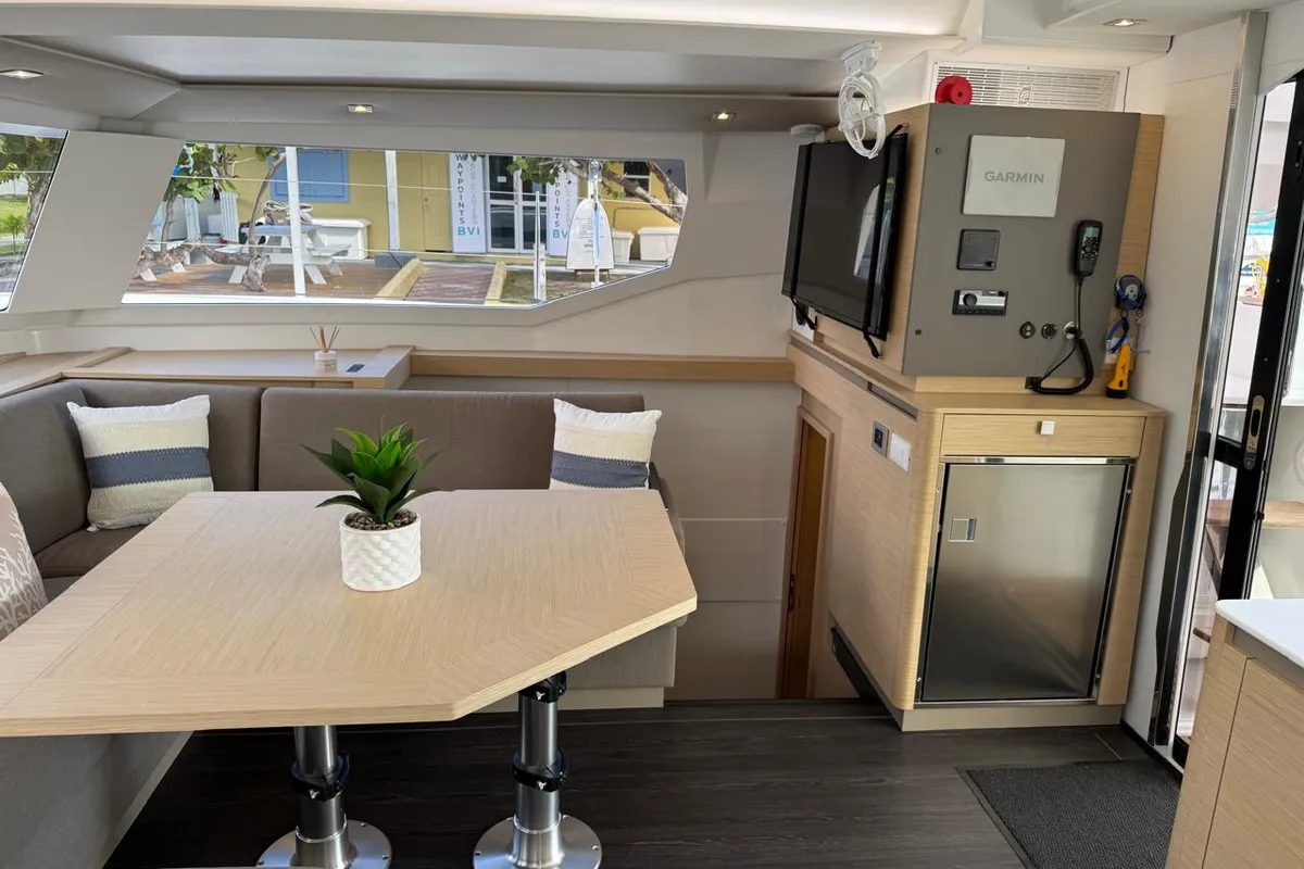 Playful, a Fountaine Pajot Tanna 47 Maestro catamaran at Road Town, British Virgin Islands