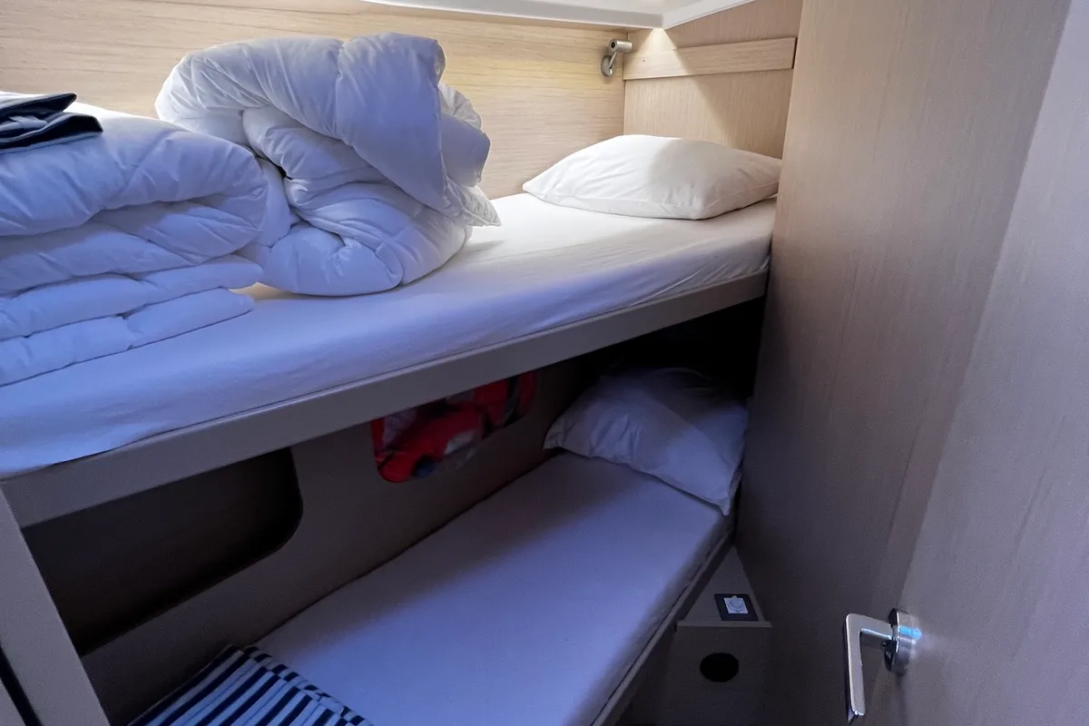 Cabin on Aglaia, a Beneteau Oceanis 40.1 sailboat at Općina Sukošan, Croatia