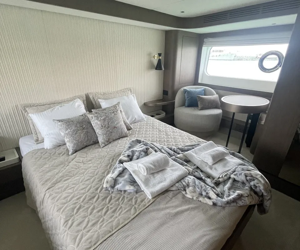 Salon of Moon light, a Azimut Magellano 66 motor yacht at Općina Sukošan, Croatia