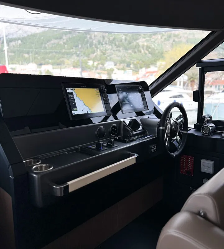 Salon of Moon light, a Azimut Magellano 66 motor yacht at Općina Sukošan, Croatia