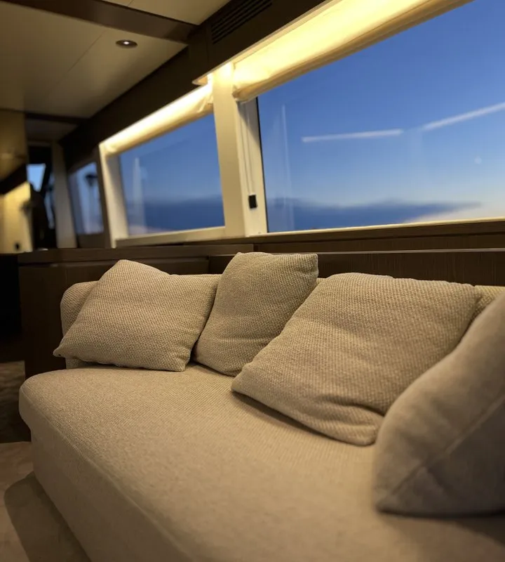 Salon of Moon light, a Azimut Magellano 66 motor yacht at Općina Sukošan, Croatia