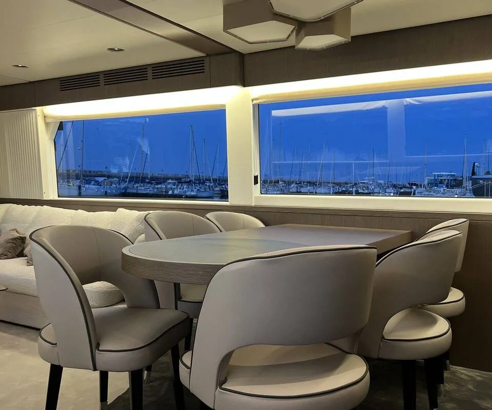 Salon of Moon light, a Azimut Magellano 66 motor yacht at Općina Sukošan, Croatia