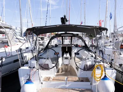 Zatara, a Jeanneau Sun Odyssey 349 sailboat at Grad Biograd na Moru, Croatia