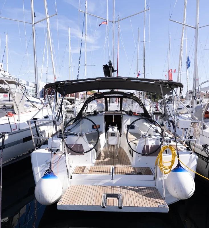 Zatara, a Jeanneau Sun Odyssey 349 sailboat at Grad Biograd na Moru, Croatia