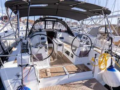 Zatara, a Jeanneau Sun Odyssey 349 sailboat at Grad Biograd na Moru, Croatia