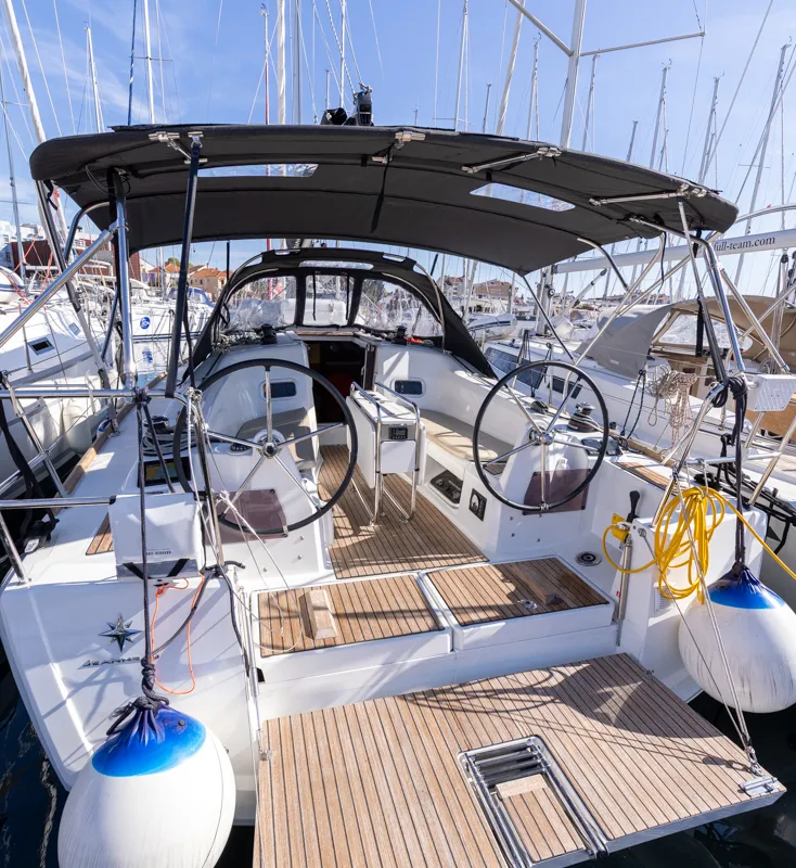 Zatara, a Jeanneau Sun Odyssey 349 sailboat at Grad Biograd na Moru, Croatia