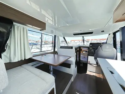 Salon of Tana, a Jeanneau Merry Fisher 1095 Fly motorboat at Pirovac, Croatia