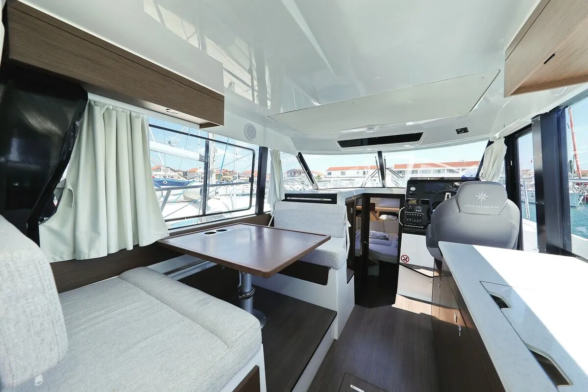 Salon of Tana, a Jeanneau Merry Fisher 1095 Fly motorboat at Pirovac, Croatia