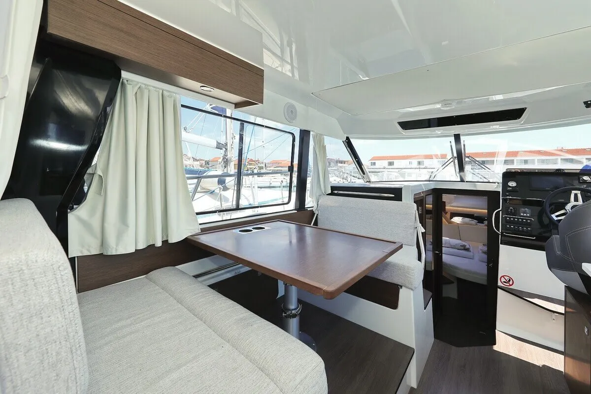 Salon of Tana, a Jeanneau Merry Fisher 1095 Fly motorboat at Pirovac, Croatia