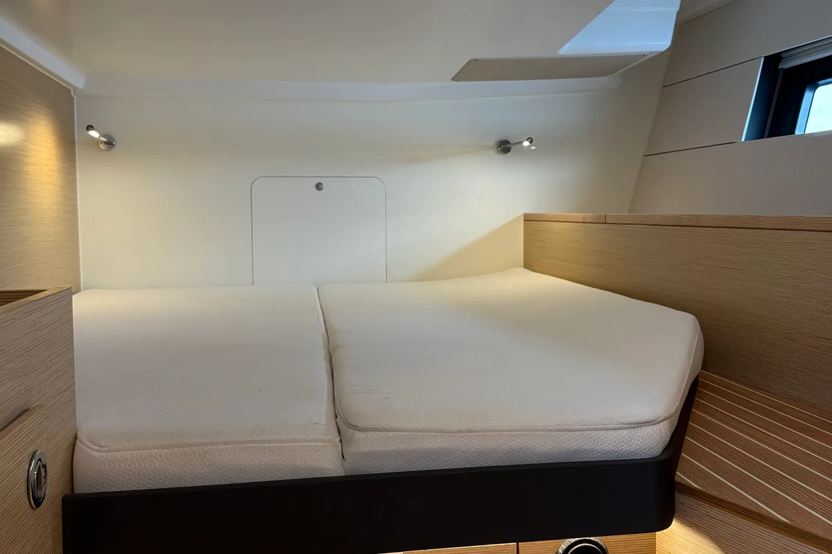Cabin on Wilson, a Hanse 460 sailboat at Punat, Croatia