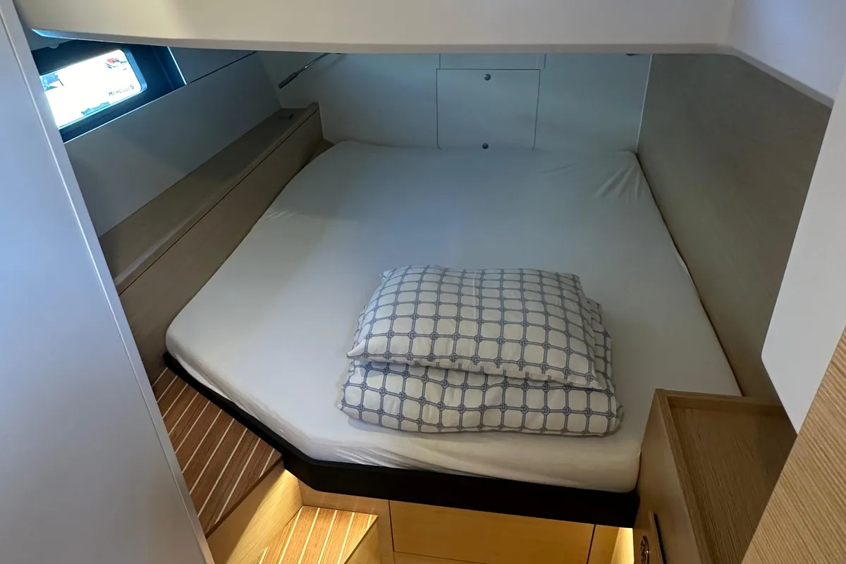 Cabin on Wilson, a Hanse 460 sailboat at Punat, Croatia