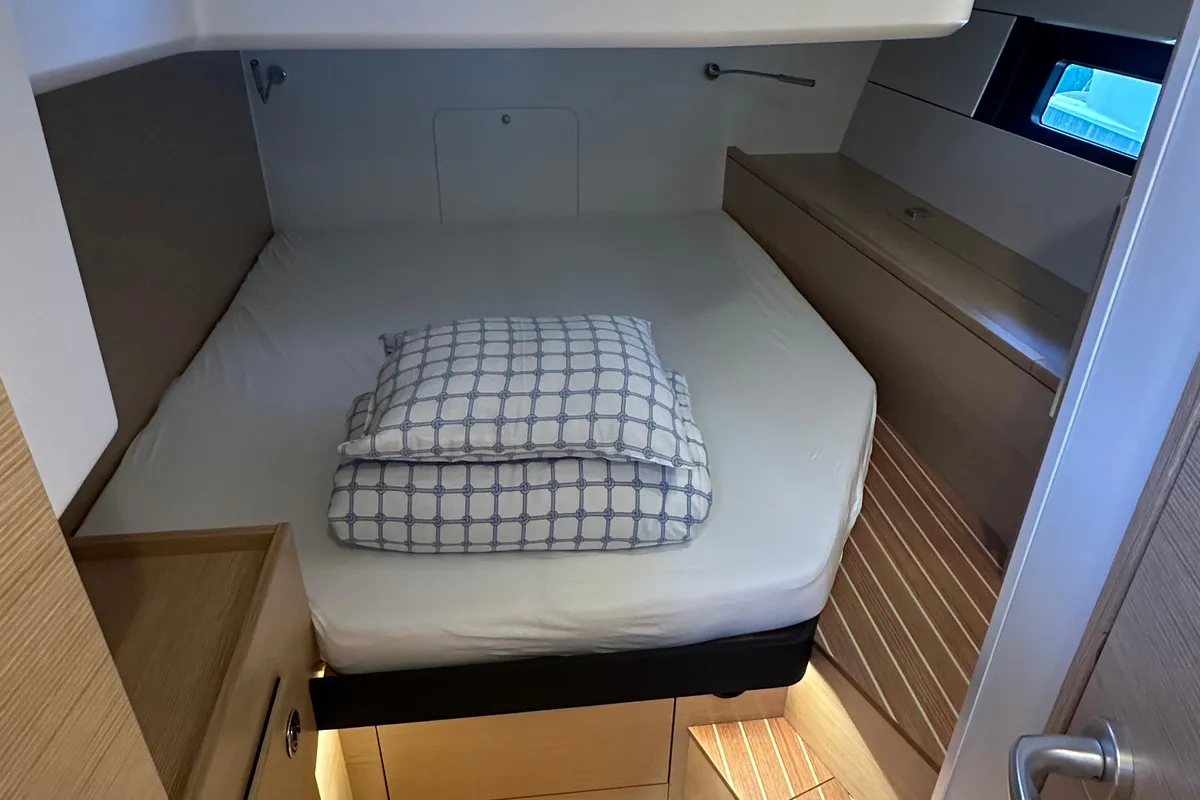 Cabin on Wilson, a Hanse 460 sailboat at Punat, Croatia