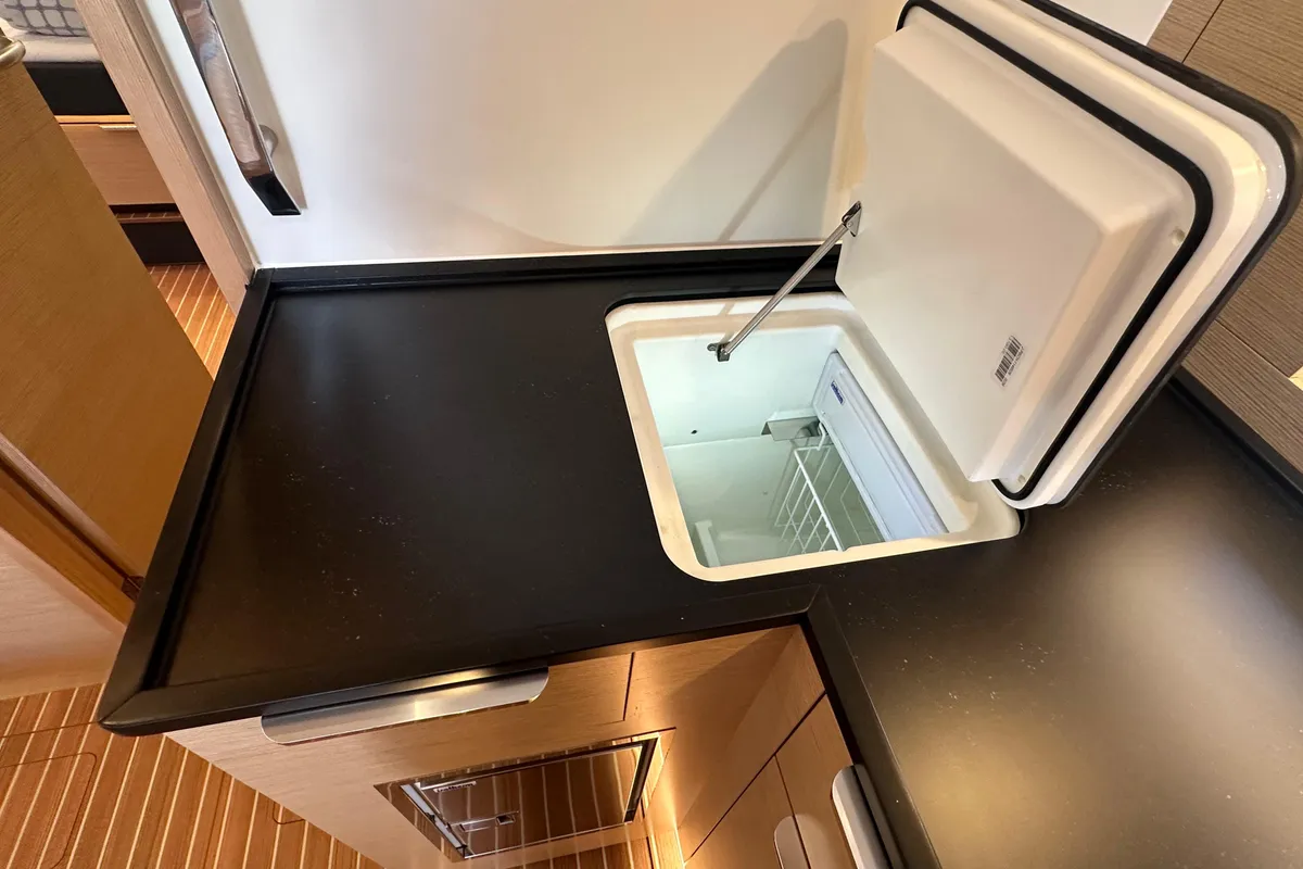 Galley of Wilson, a Hanse 460 sailboat at Punat, Croatia