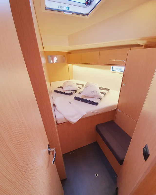 Cabin on Dalisa III, a Bavaria Cruiser 46 sailboat at Grad Pula, Croatia
