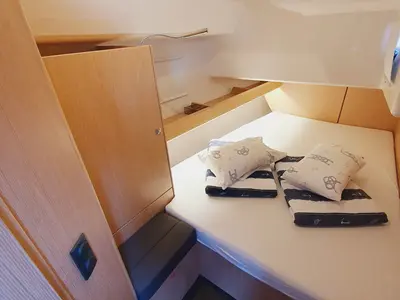 Cabin on Dalisa III, a Bavaria Cruiser 46 sailboat at Grad Pula, Croatia