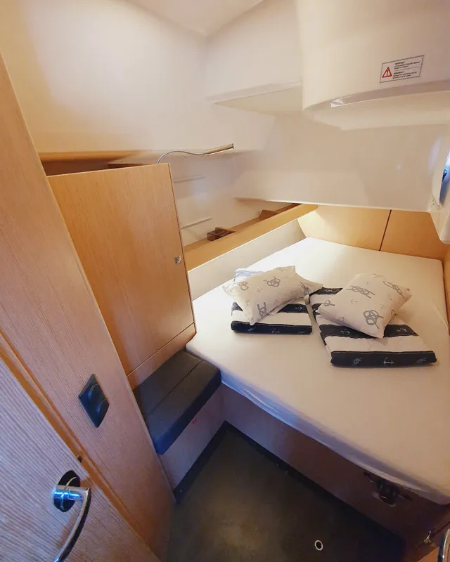Cabin on Dalisa III, a Bavaria Cruiser 46 sailboat at Grad Pula, Croatia