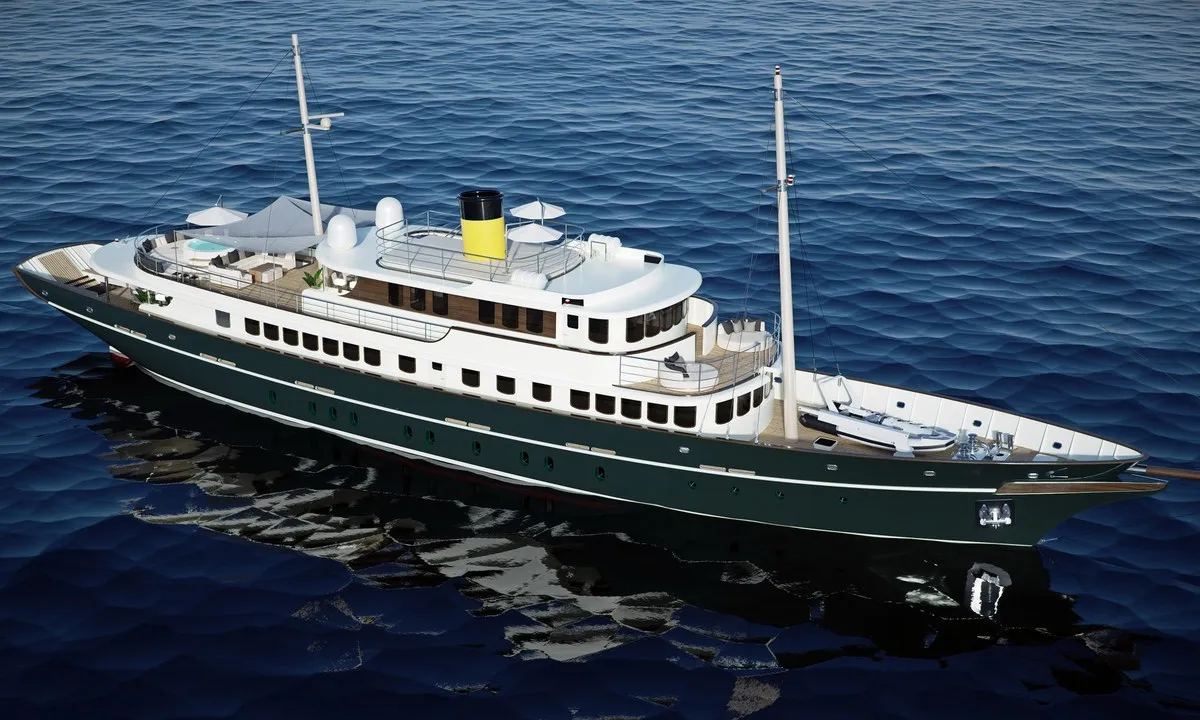 Exterior view of Maia, a Custom Made Maia motor yacht at Split, Croatia