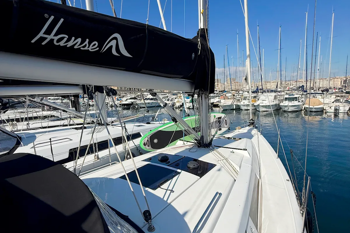 Bayolia, a Hanse 348 sailboat at Marseille, France