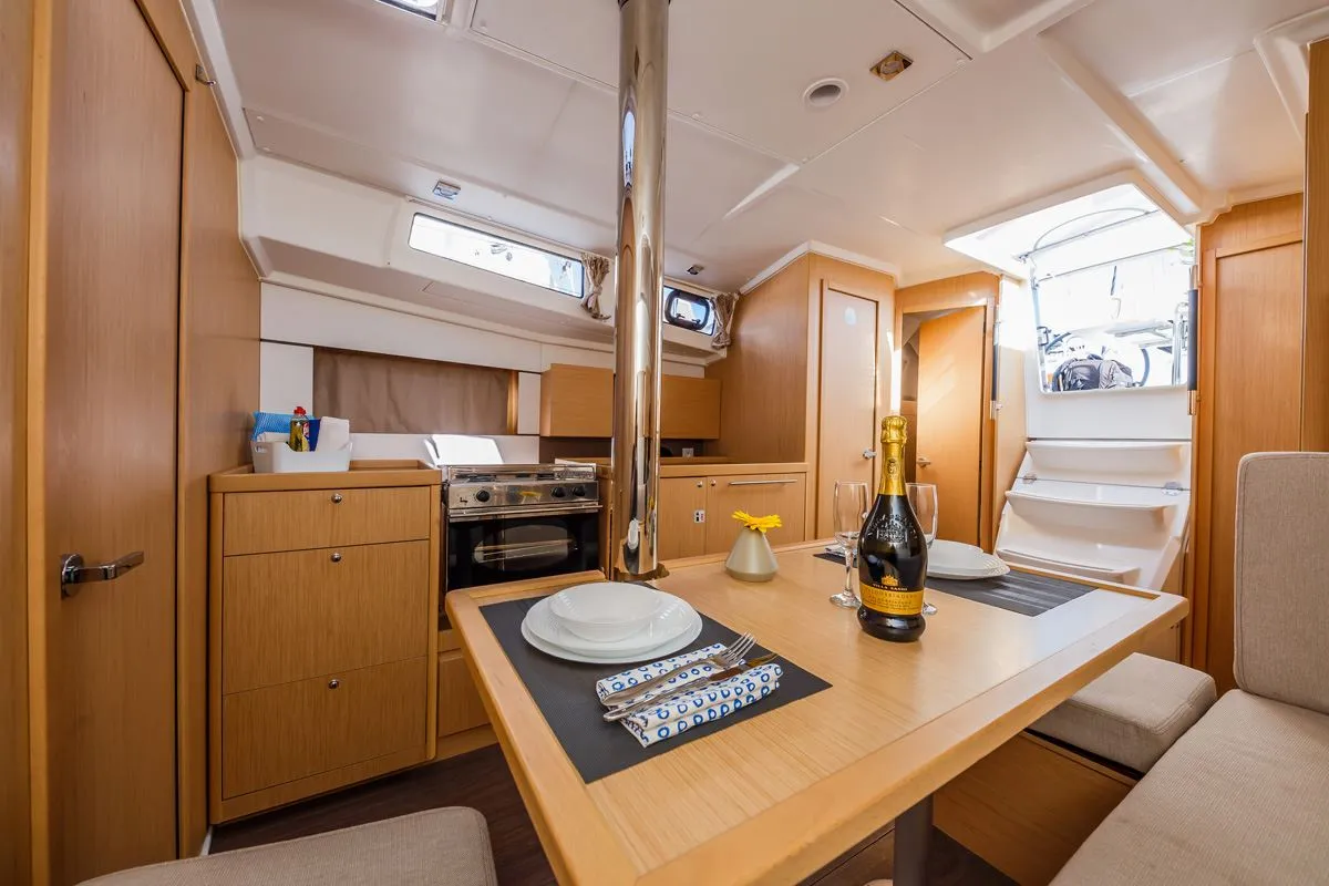 Galley of Pleasure, a Beneteau Oceanis 38.1 sailboat at Split, Croatia
